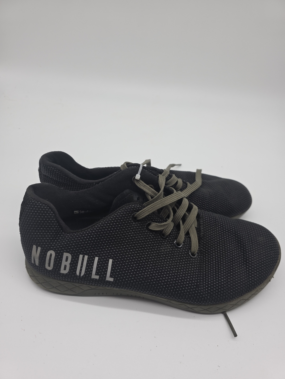 NOBULL Black Men’s Athletic Shoes with Olive Laces